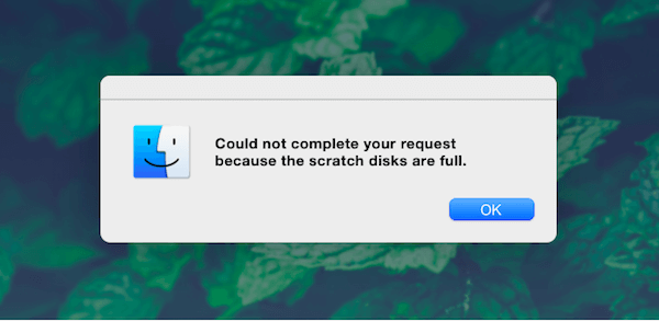 scratch disks are full Mac’
