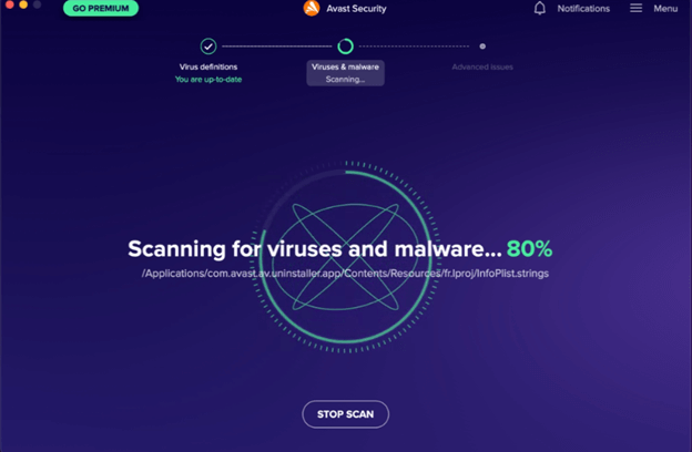 Avast Security For Mac - Real Time scan