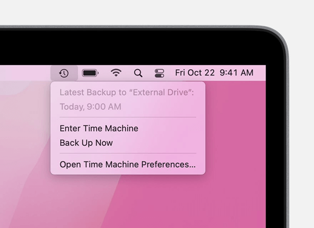 Time Machine preference